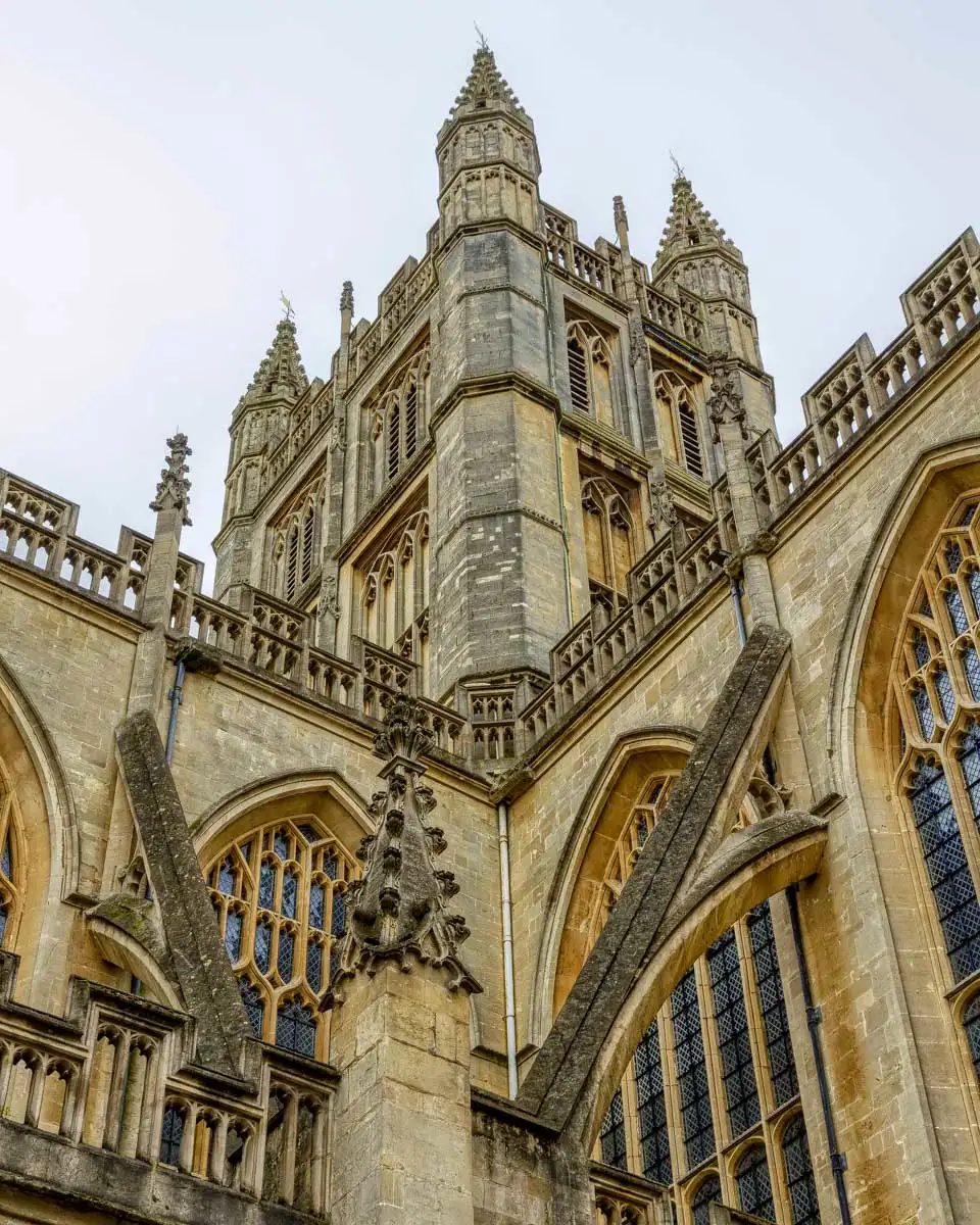 Bath-Abbey-seen on a tour to Windsor Castle from London England