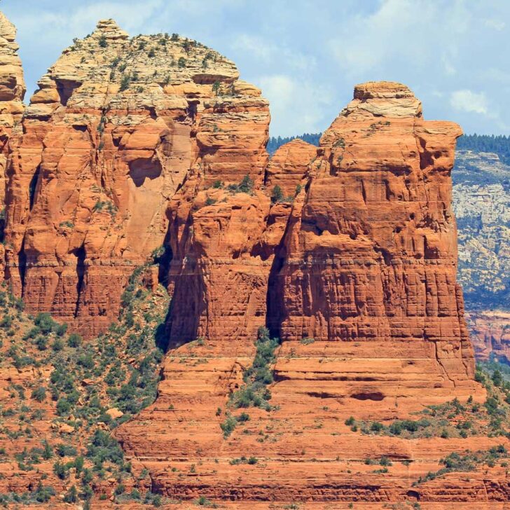 Coffee Pot Rock seen near Sedona Arizona