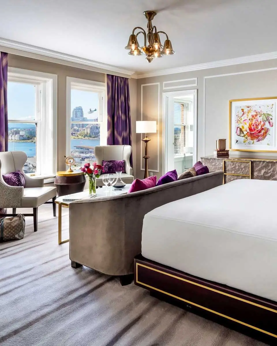 Guestroom at Fairmont Empress in Victoria BC