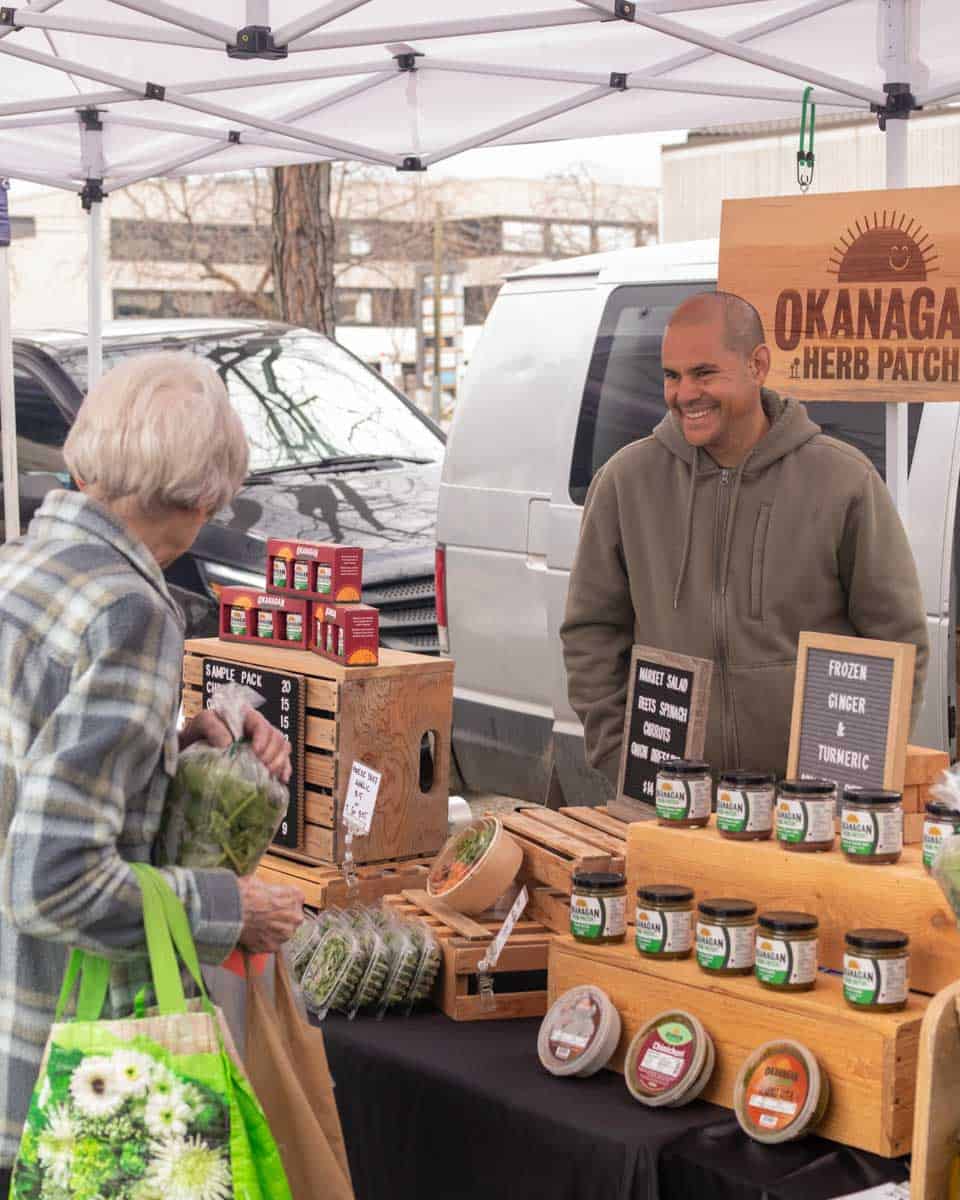 Kelowna Farmers' and Crafters' Market in Kelowna BC Canada 1