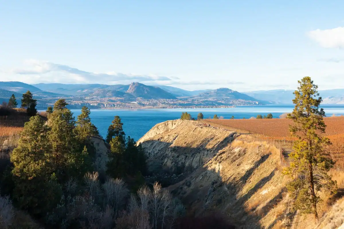 Kettle-Valley-Rail-Trail near Kelowna BC Canada