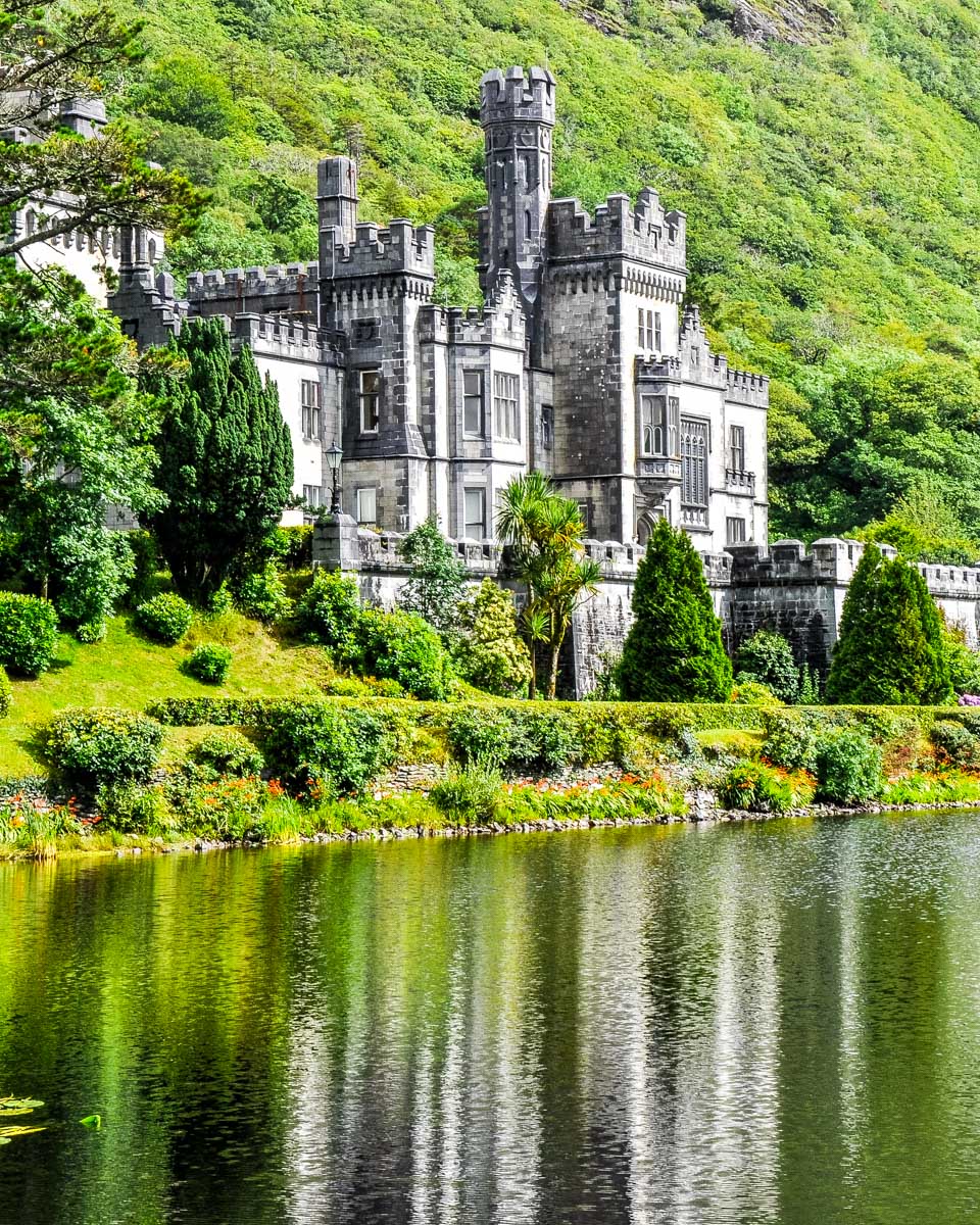 Kylemore Abbey seen on a tour to Connemara on a tour from Galway Ireland