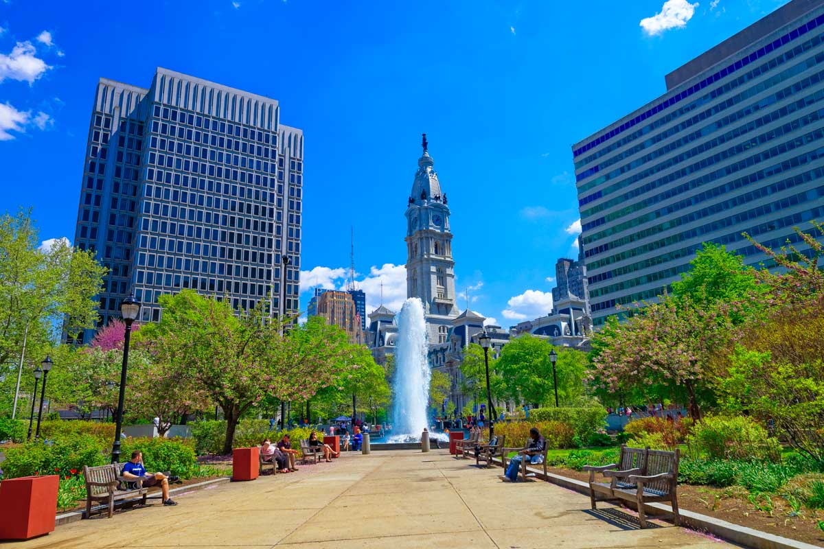 Love Park in Philadelphia USA