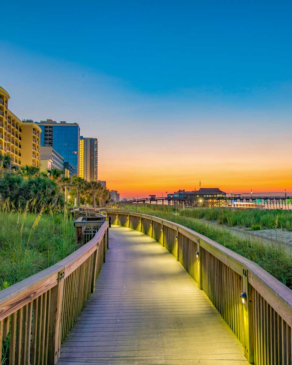 Myrtle Beach Boardwalk in South Carolina