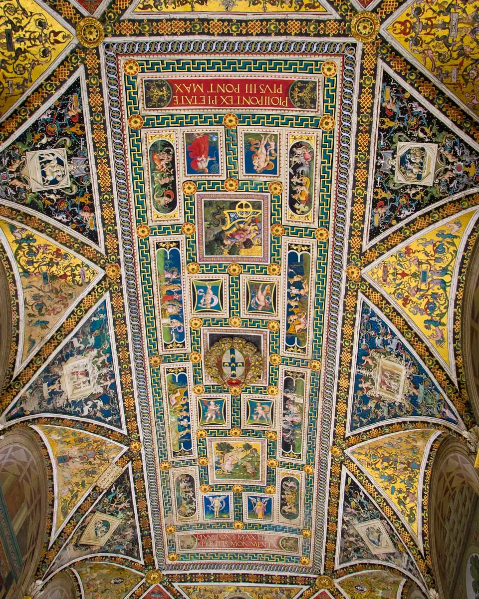 Piccolomini Library in Siena Cathedral Italy Siena