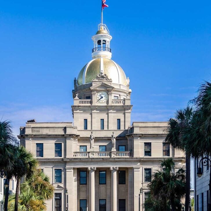 Savannah City Hall in Savannah Georgia
