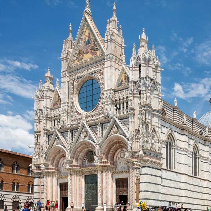 Siena-Cathedral-seen on a tour of Tuscany from Florence Italy