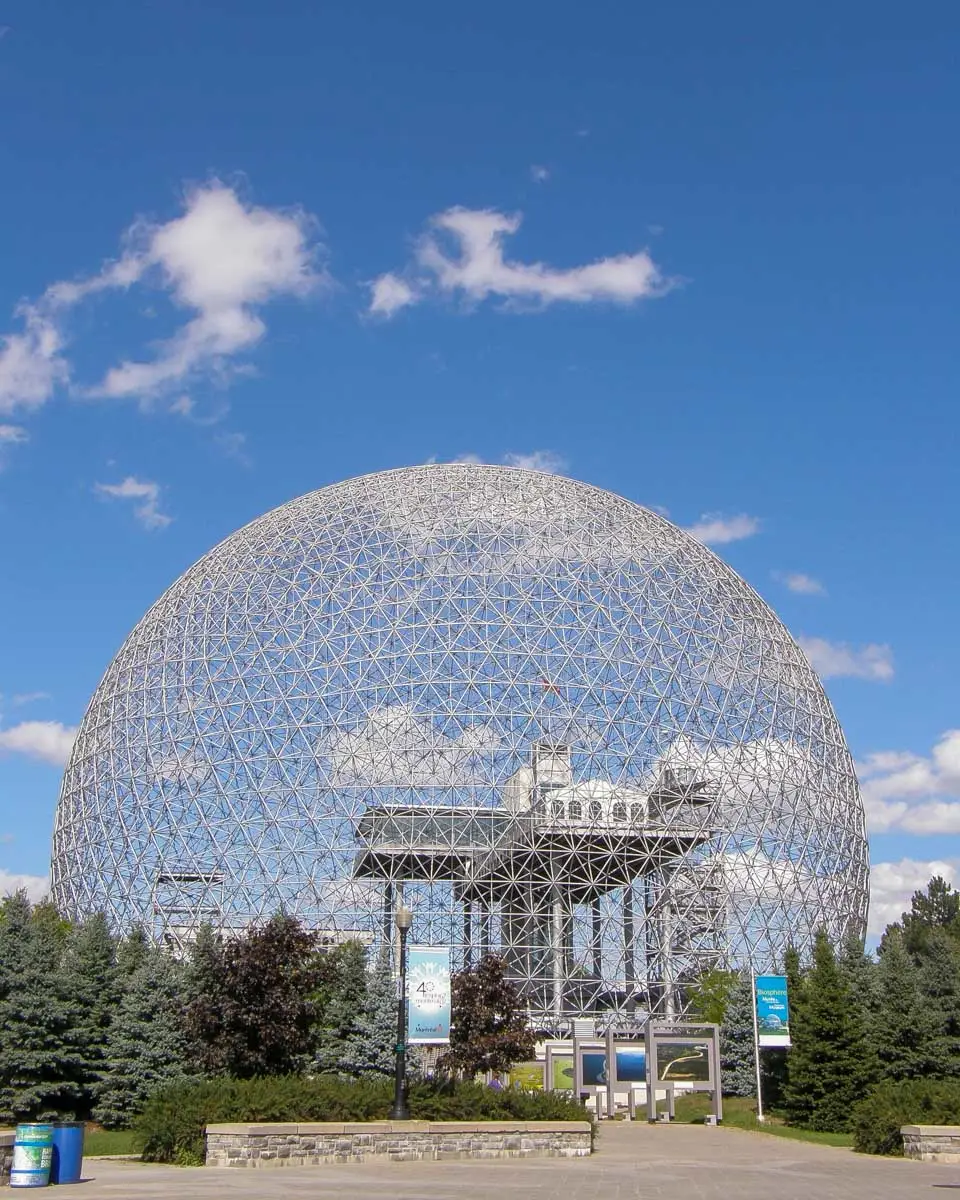 The Biosphere seen on a tour of Montreal Quebec 1