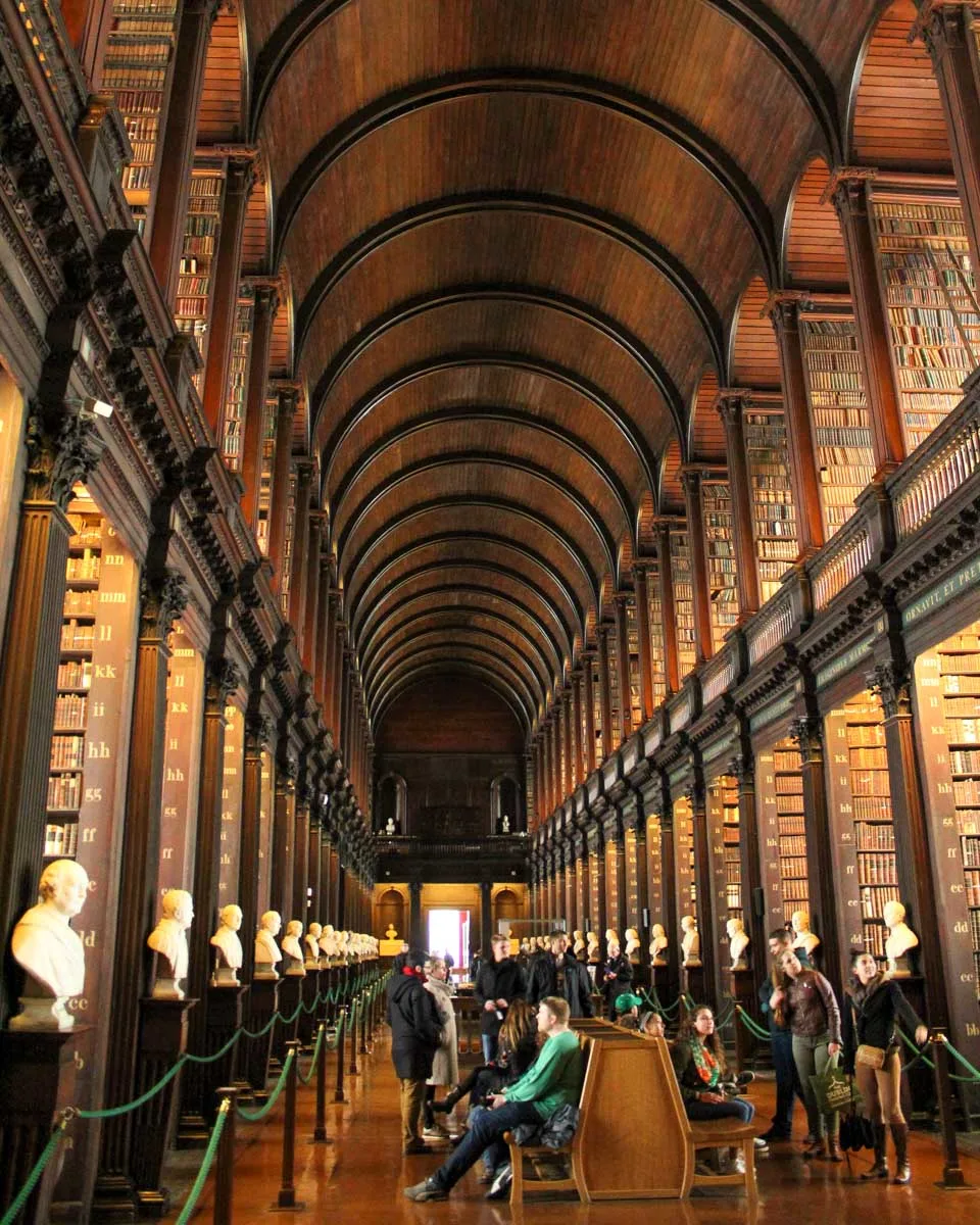 The Trinity College Library in Dublin Ireland
