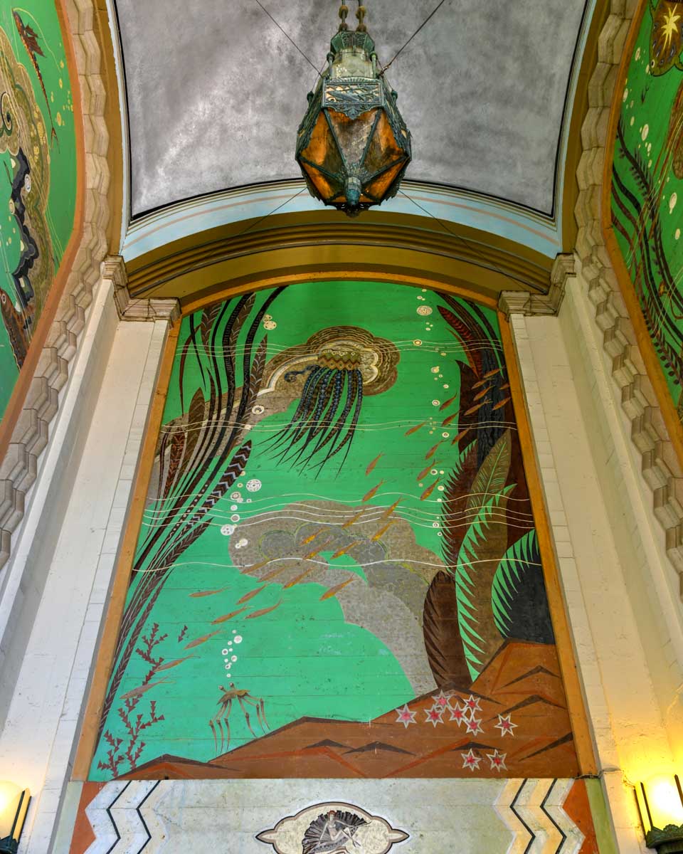 The inside Avalon Bay Catalina Island Casino on Catalina Island California