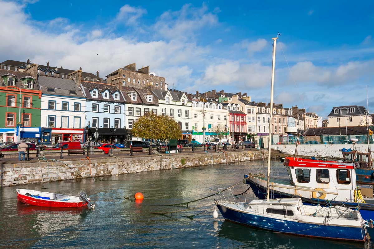 The view of Cork Ireland from the river