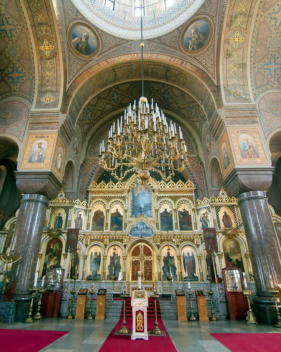 Uspenski Cathedral seen on a food and walking tour of Helsinki Finland