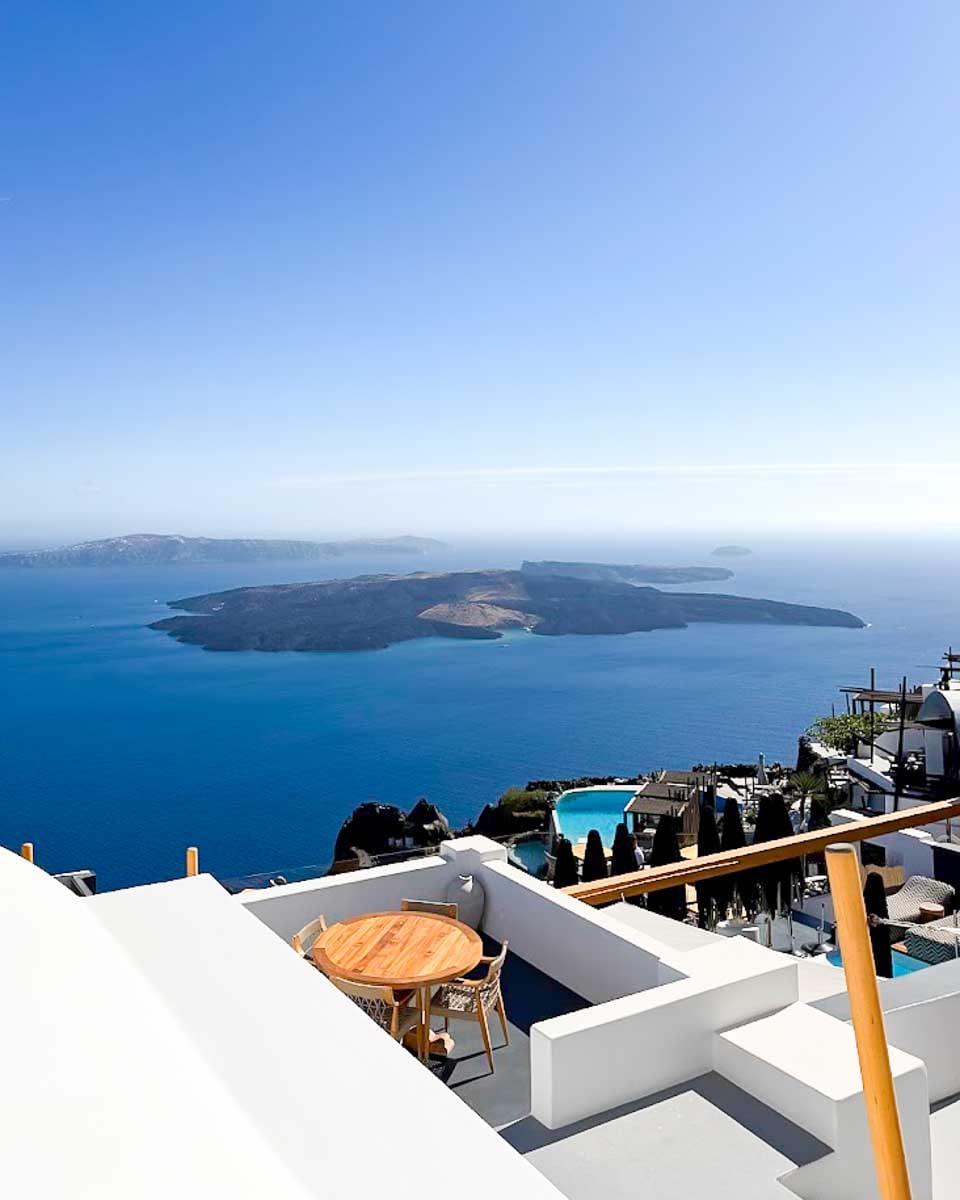 View of the Santorini caldera from Imerovigli
