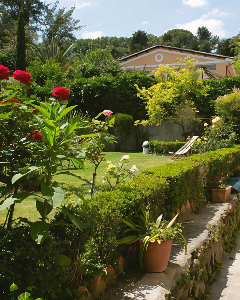 Villa Riari Garden in Trastavere Rome Italy 1