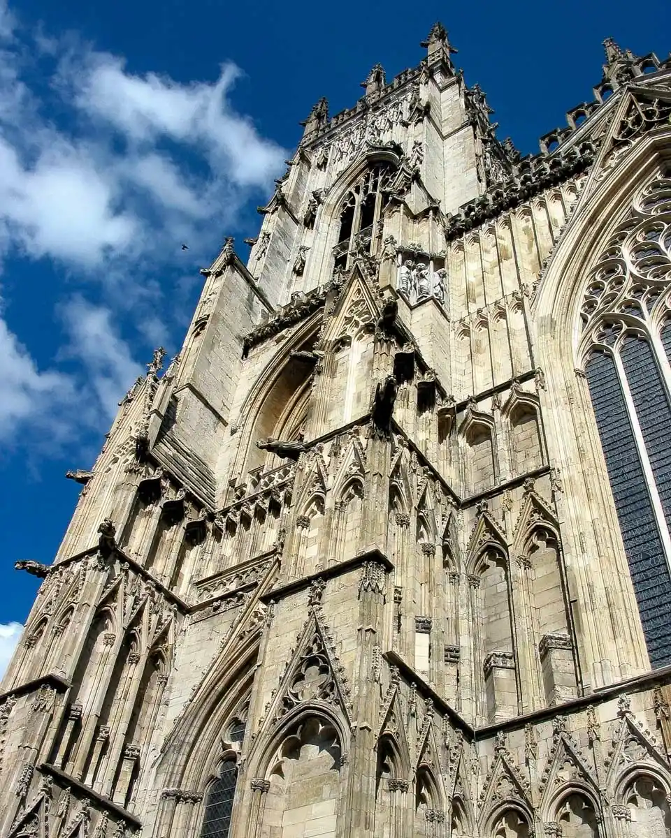 York Minster seen on a tour of York United Kingdom