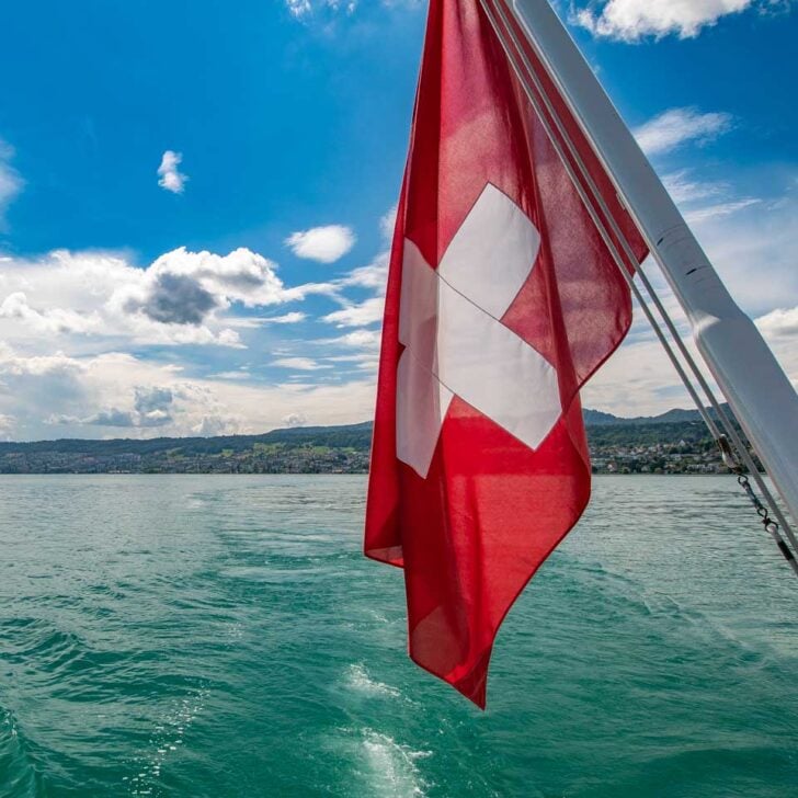 Zurich Lake seen on a tour in Zurich Switzerland