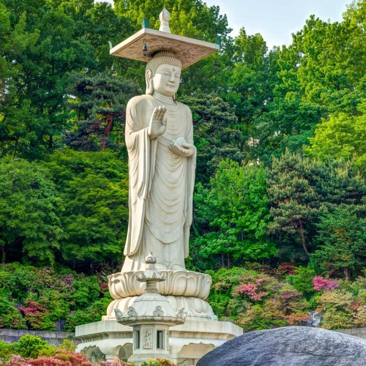 Bongeunsa Temple in Seoul South Korea