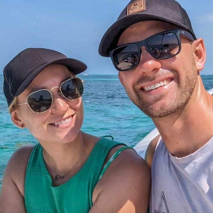 Daniel-and-Bailey-take-a-selfie-on-a-boat-cruise-from Malta