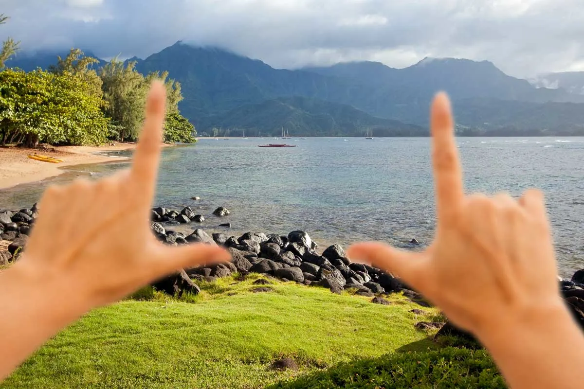 Hanalei Bay on Kauai Hawaii