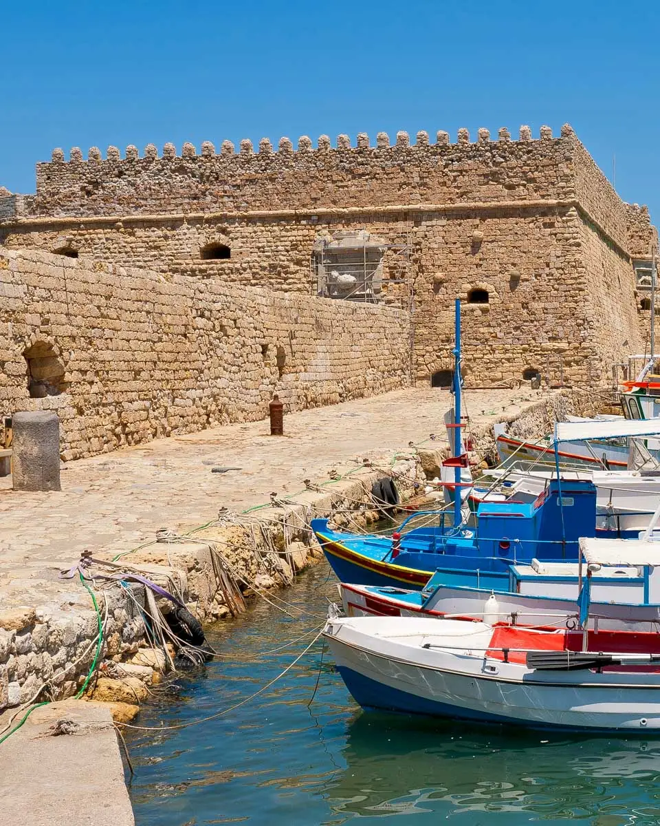 Heraklion Venetian Port and Fortress in Crete Greece