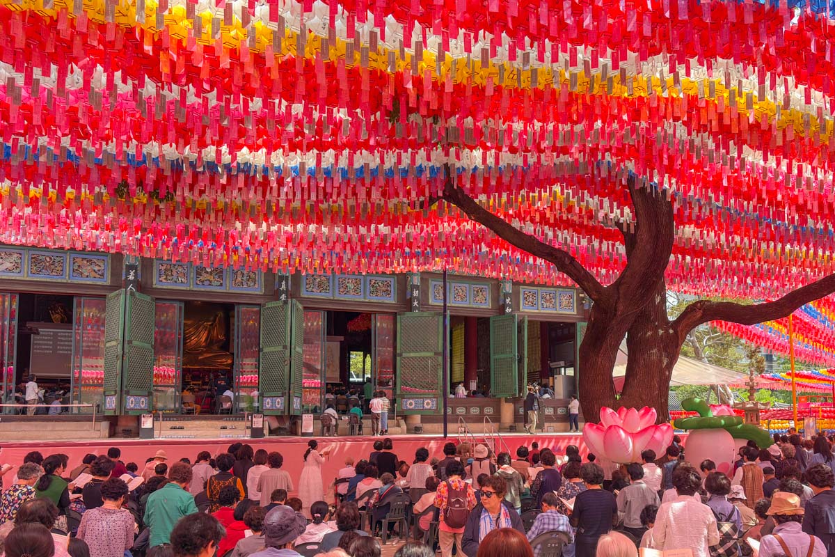 Jogysae Temple during Buddha's birthday celebration in Seoul South Korea 3