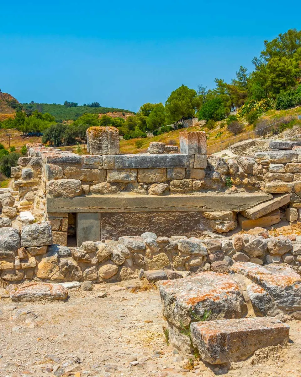 Minoan Palace of Phaistos near Matala Crete Greece