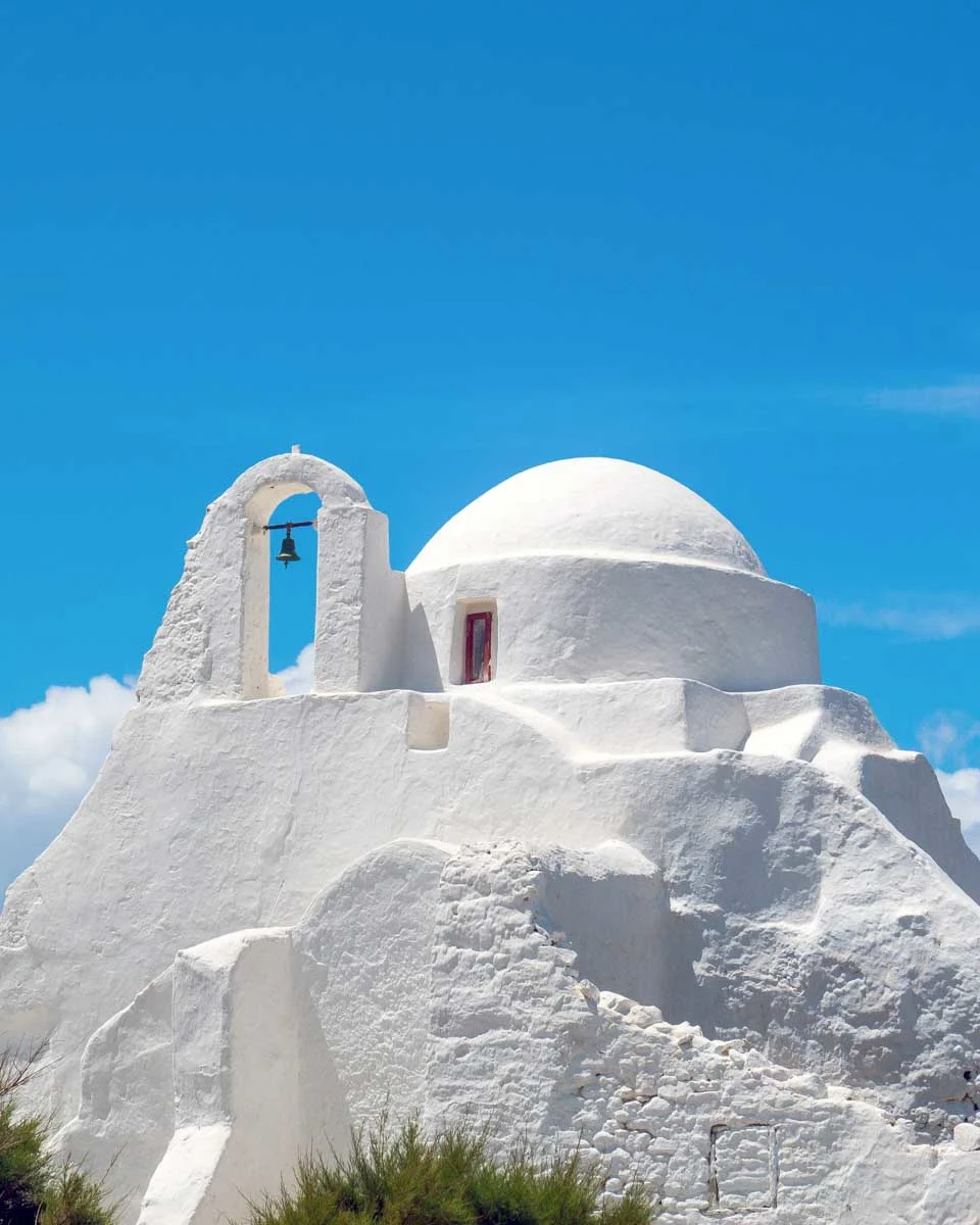 Old church of Panagia Paraportiani Mykonos Greece