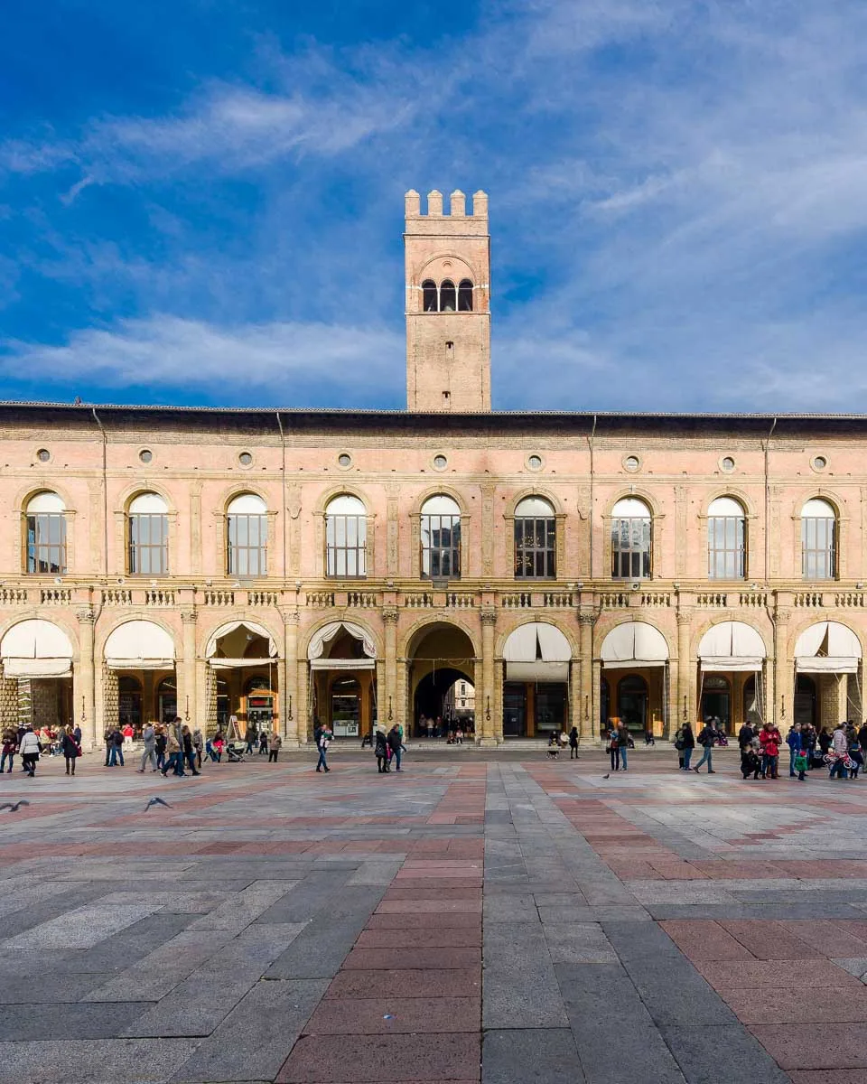 Piazza Maggiore in Bologna Italy