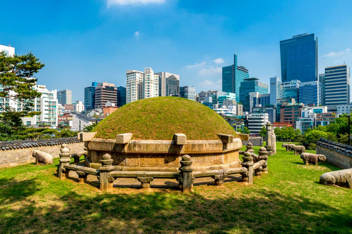Seonjeongneung Royal Tombs in Seoul South Korea
