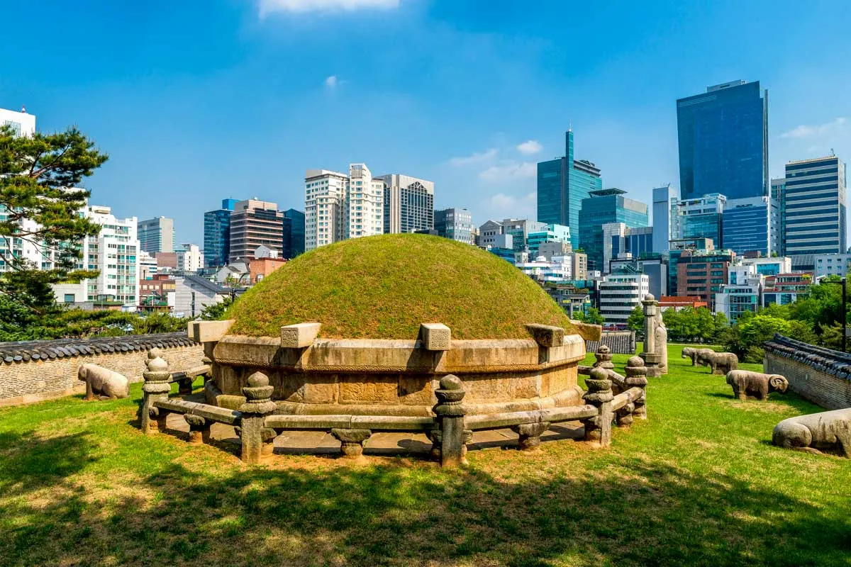 Seonjeongneung Royal Tombs in Seoul South Korea