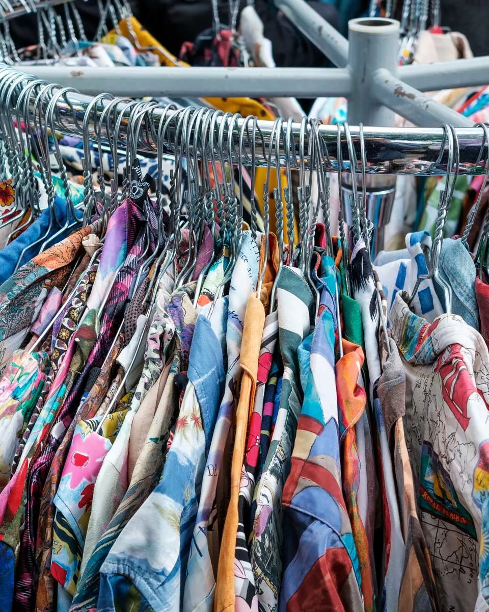 Vintage-clothes-being-sold-in Charleston South Carolina