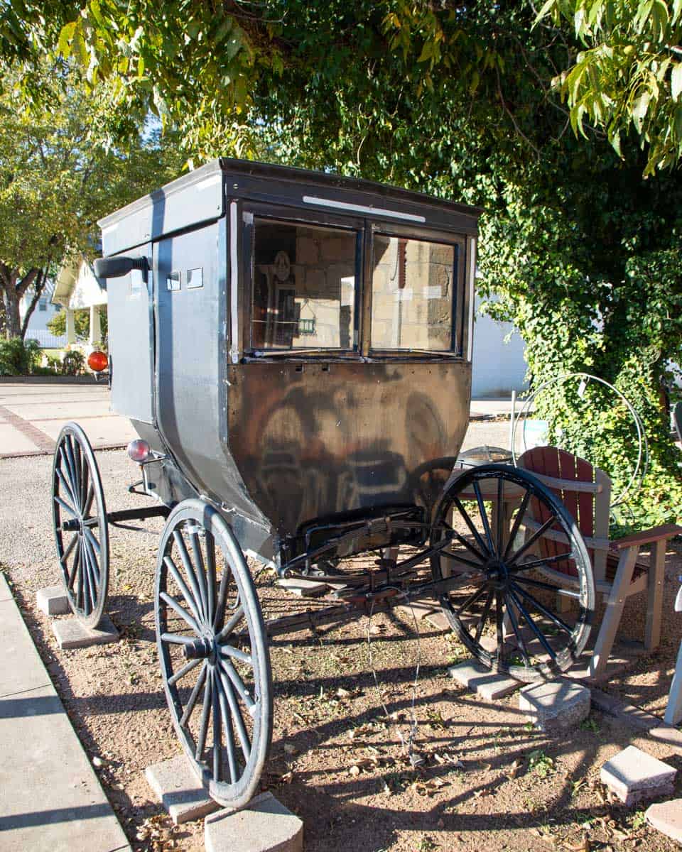A carriage seen in Fredericksburg Texas on a tour from San Antonio