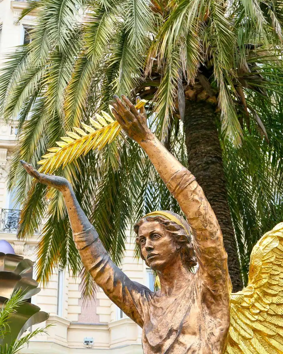 Angel statue in Cannes France