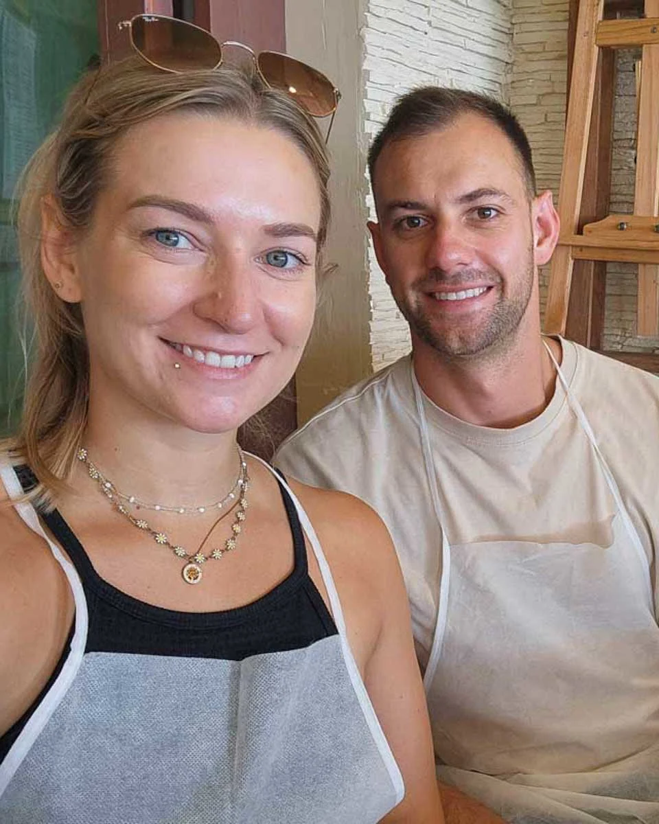 Bailey-and-Daniel-at-a-cooking-class-in-France