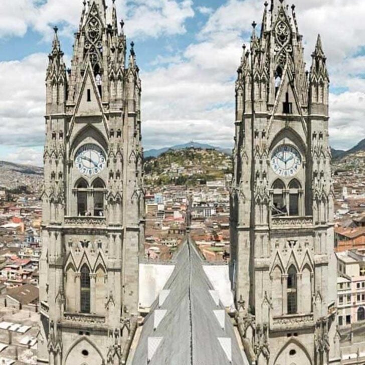 Basilica del Voto Nacional in Quito Ecuador