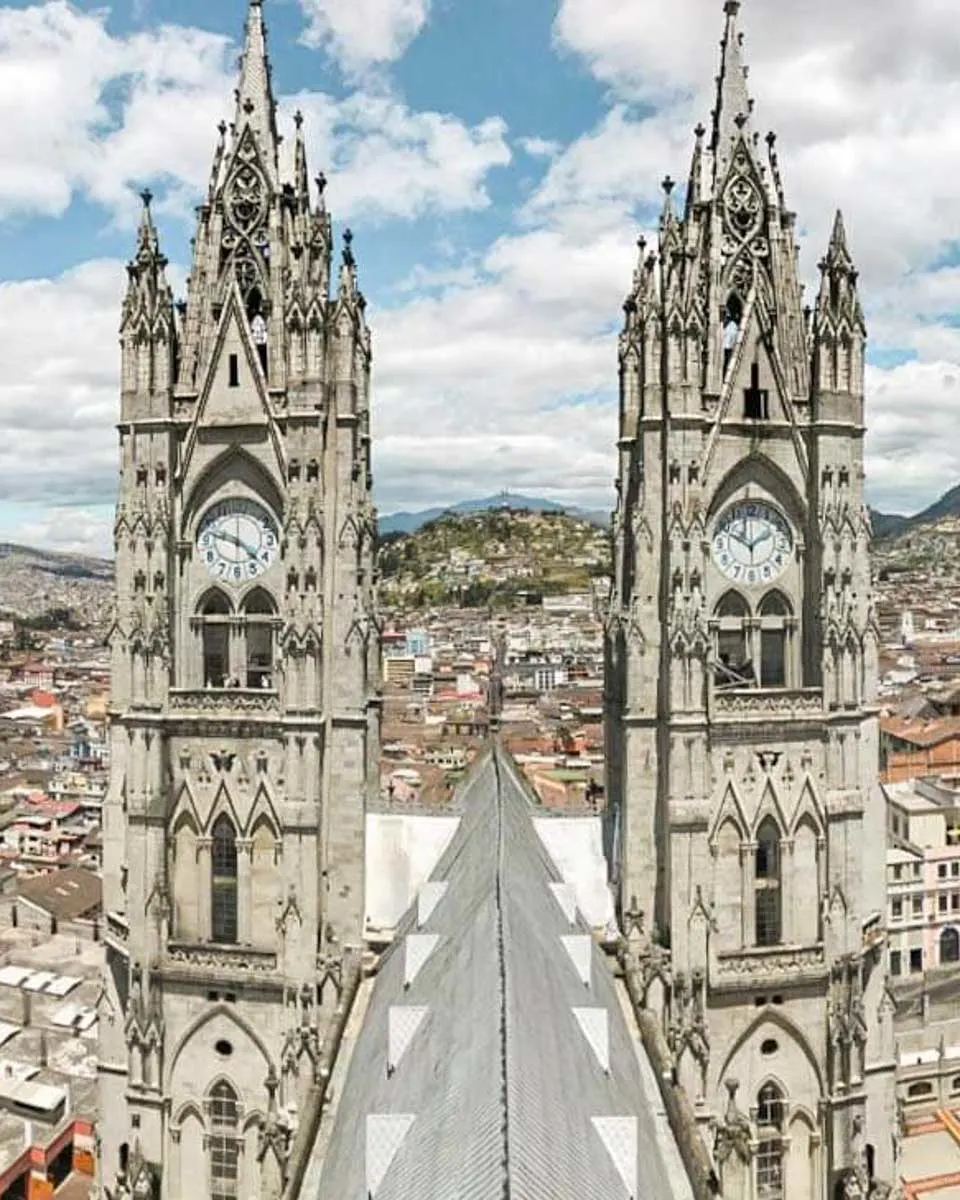 Basilica del Voto Nacional in Quito Ecuador