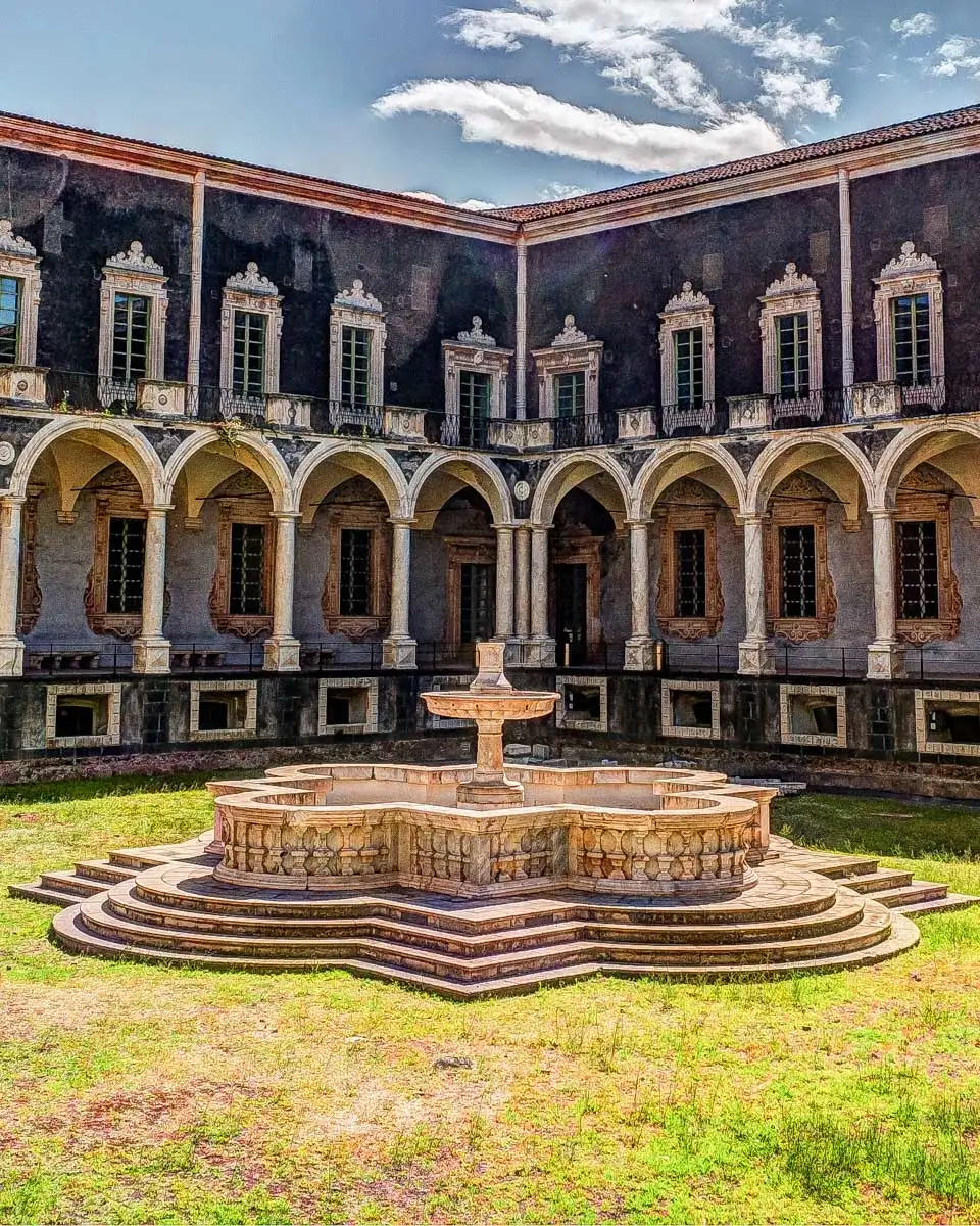 Benedictine Monastery of San Nicolò l'Arena in Catania Sicily