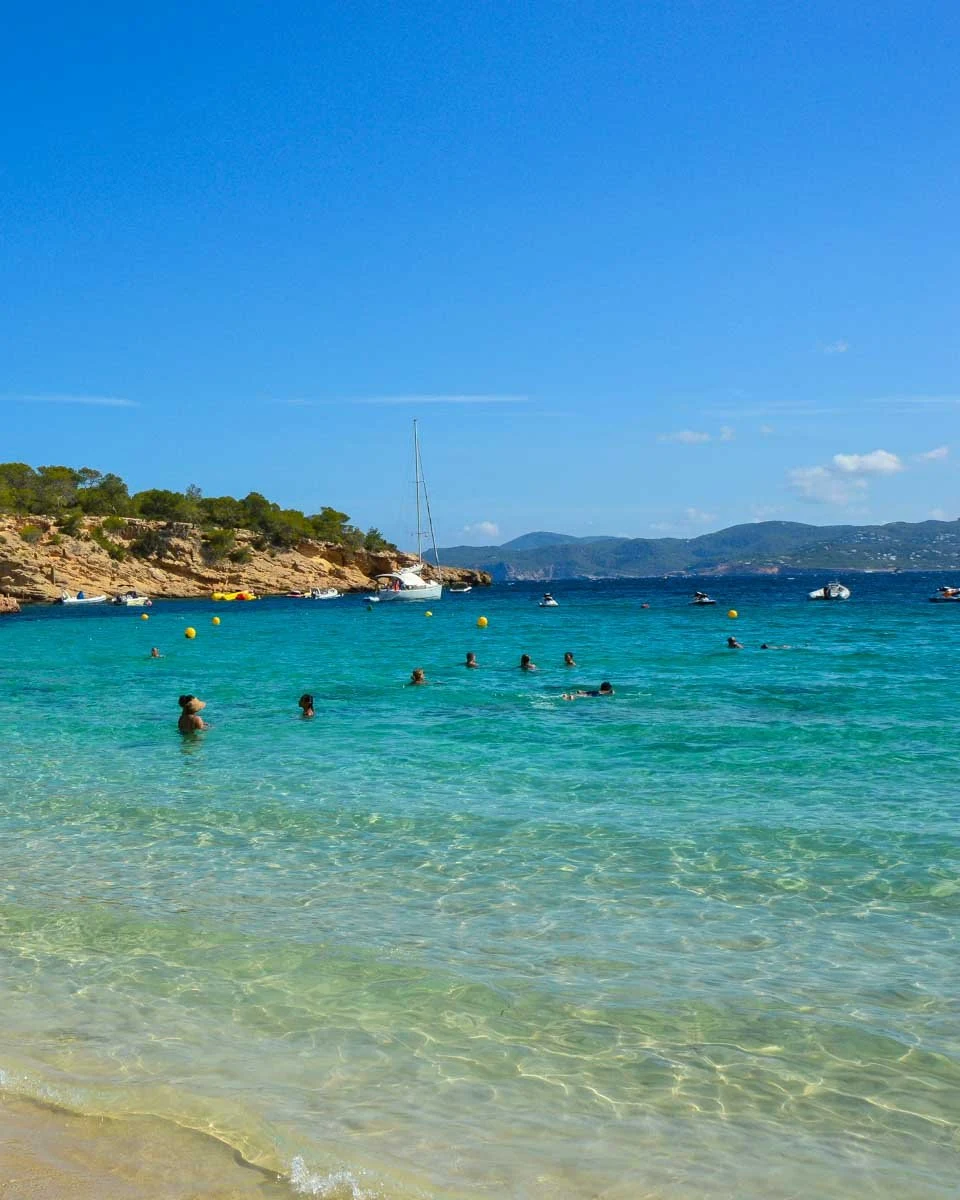Cala Bassa Beach seen on a tour from Ibiza Spain (1)