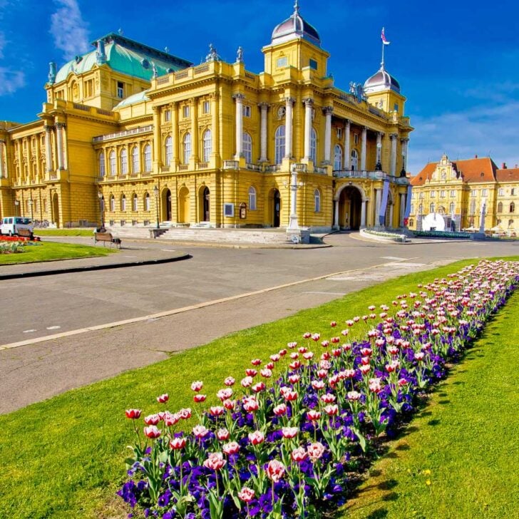 Croatian National Theatre in Zagreb Croatia