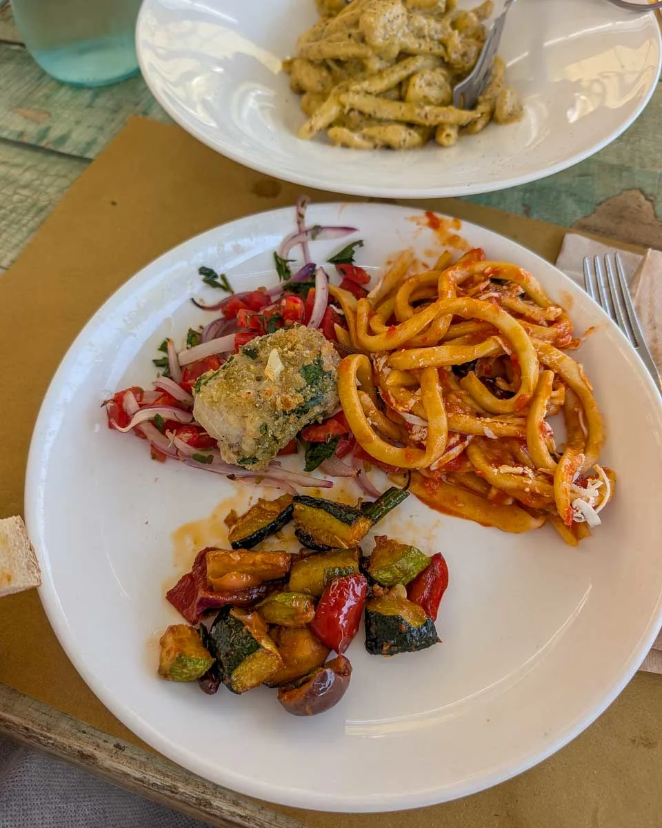 Food-made during a home cooking tour in Livorno Italy