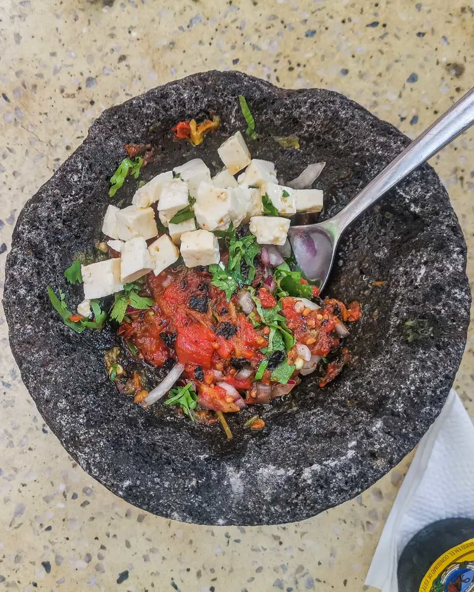 Fresh-salsa-we-made-on-a-food-tour-in-Cabo San Lucas-Mexico