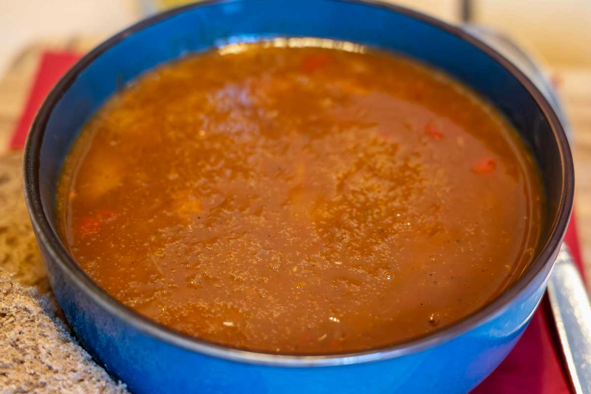 Goulash made during a cooking class in Salzburg Austria