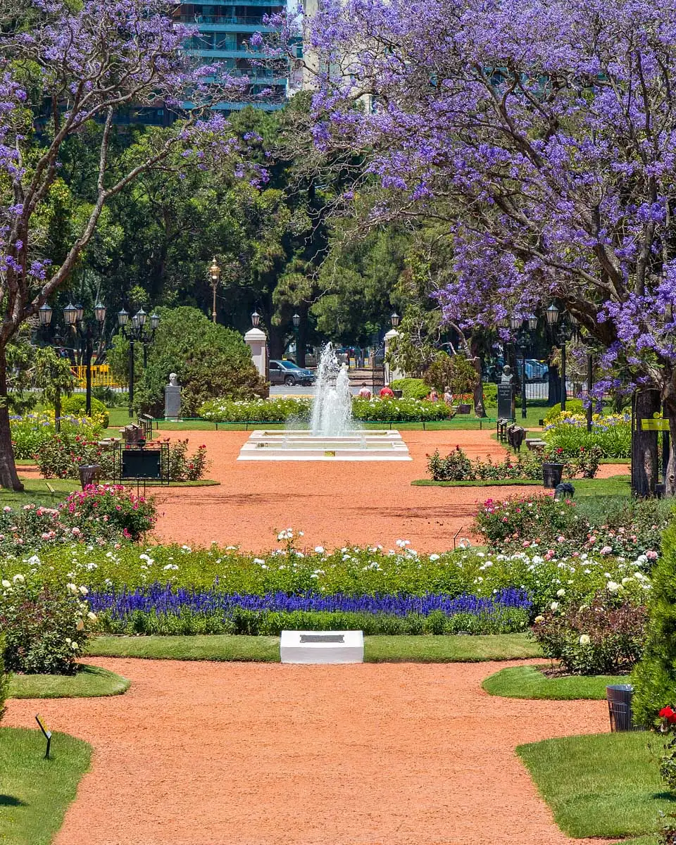 Rose Park in Buenos Aires Argentina