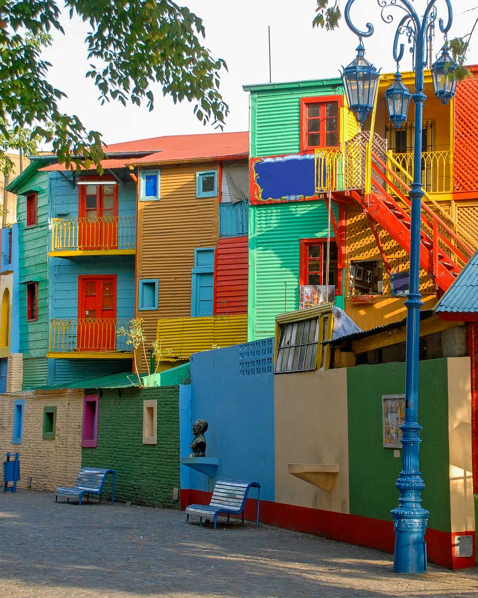 The La Boca neighborhood in Buenos Aires Argentina