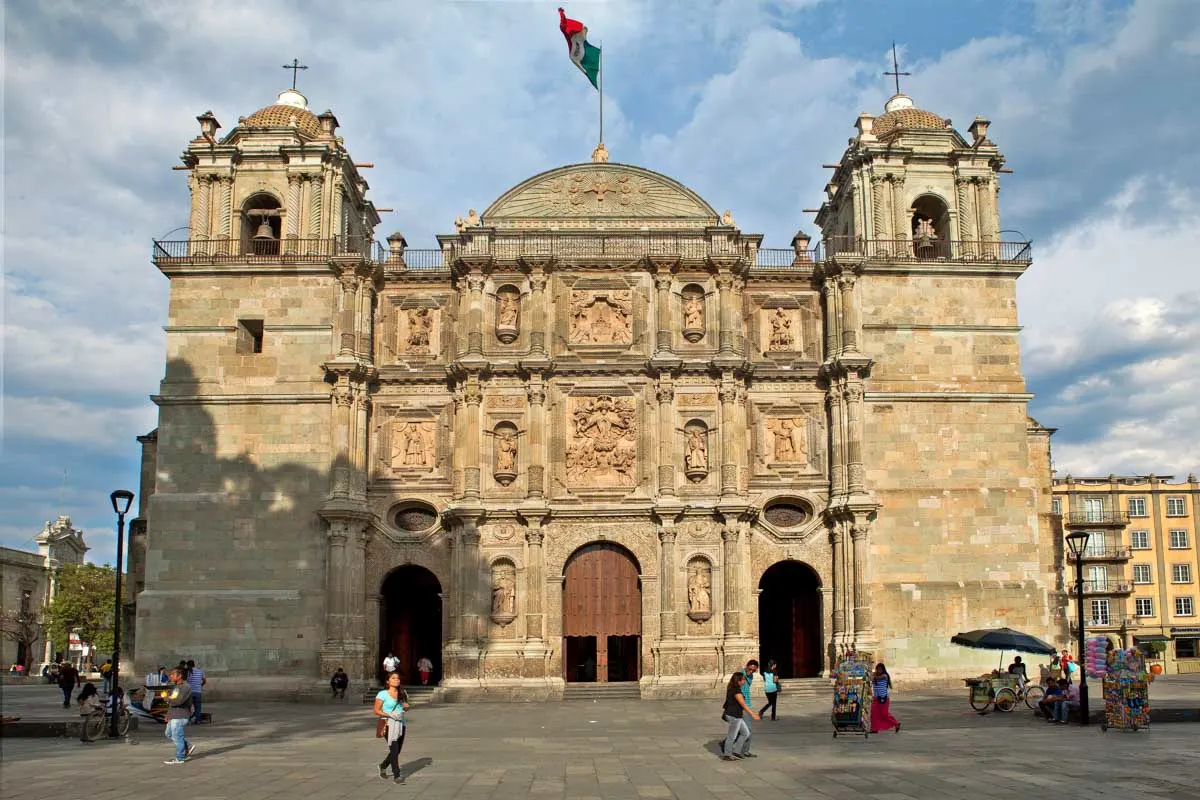 Zócalo de la Ciudad de Oaxaca in Oaxaca City Mexico