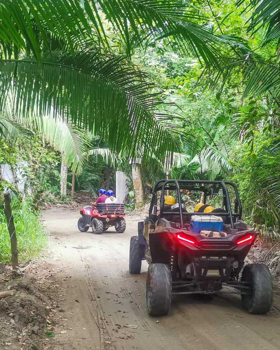 ATV-buggy-drives-through-the-forest-in-Playa-del-Carmen-Mexico