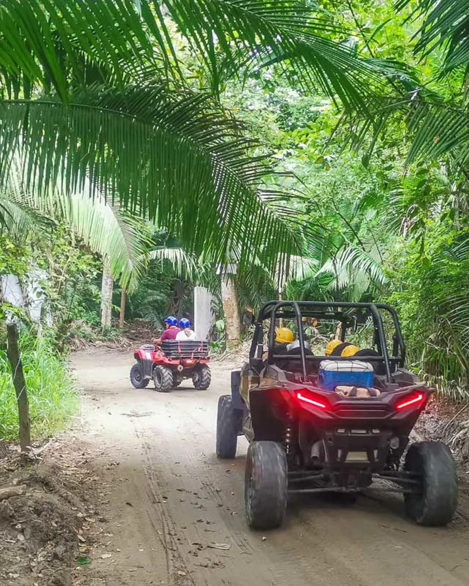 ATV-buggy-drives-through-the-forest-in-Playa-del-Carmen-Mexico