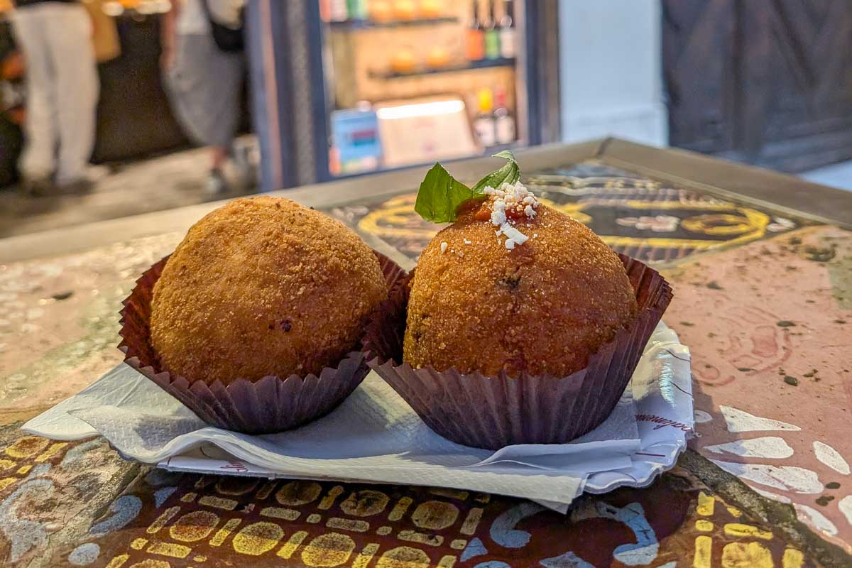 Arancini eaten in Palermo Italy Sicily (3)