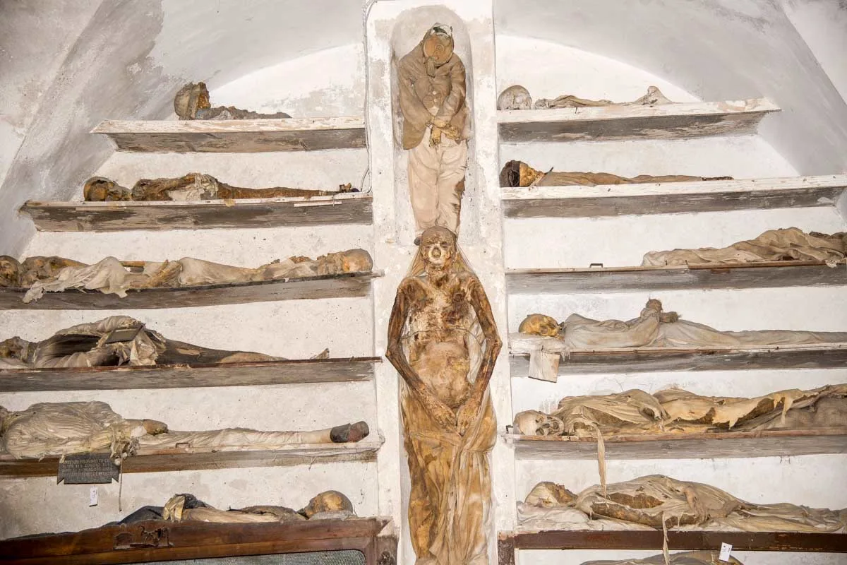 Capuchin Catacombs seen in Palermo Italy 1