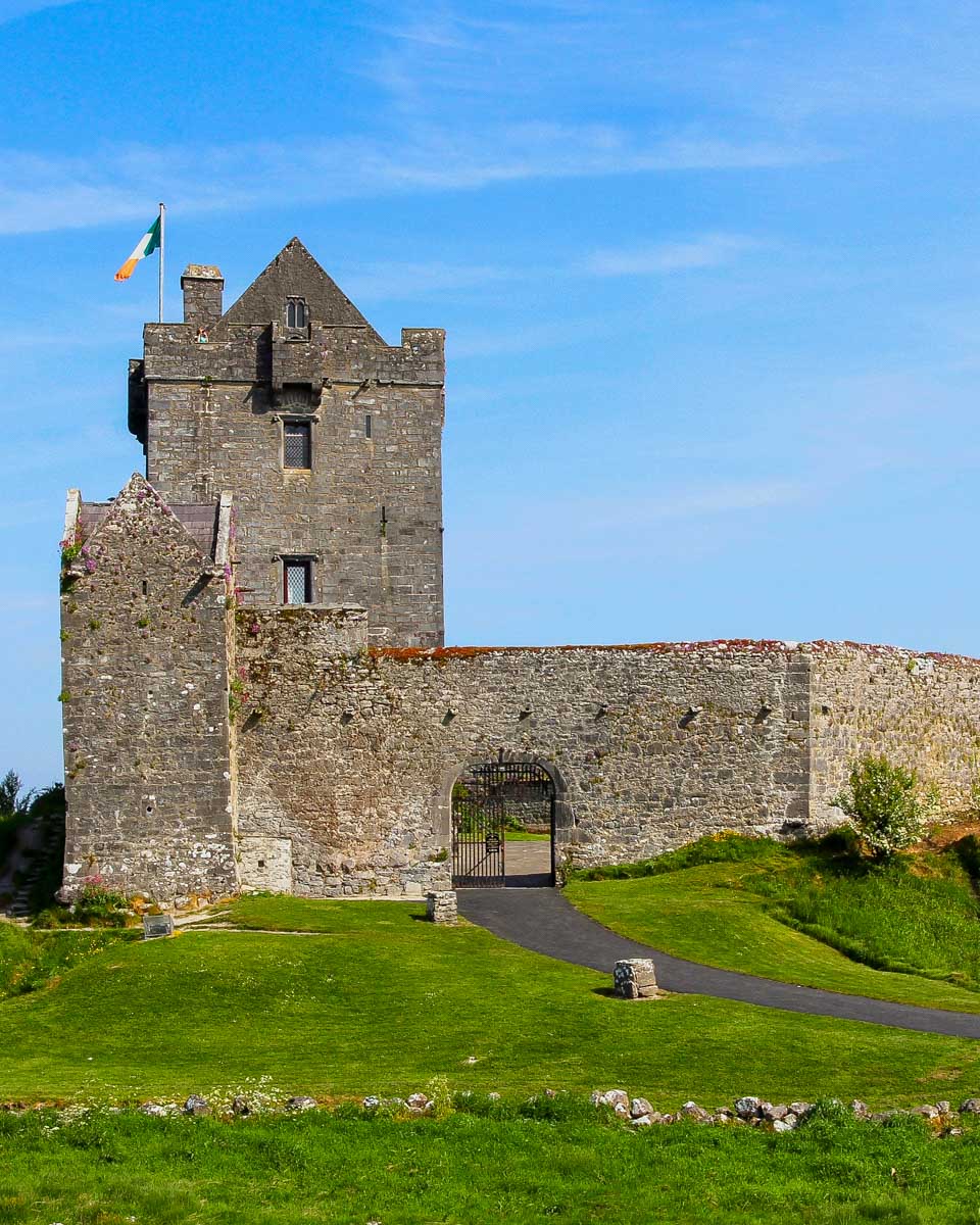 Dunguaire Castle seen on a day tour from Galway Ireland